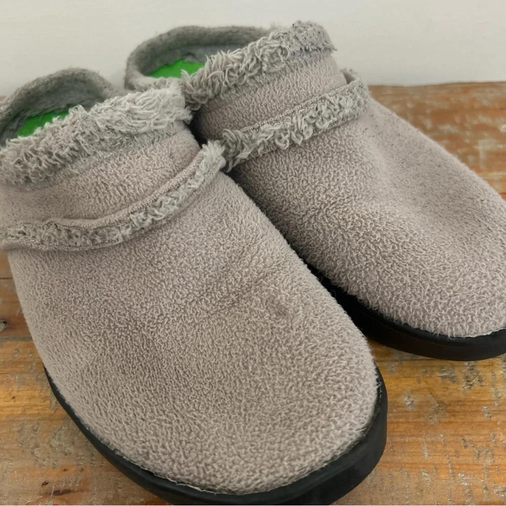 OOFOS OOcoozie Mule Women's Size 10 Clog Slip-on Shoes - Tawny - Beige Gray - Picture 10 of 13
